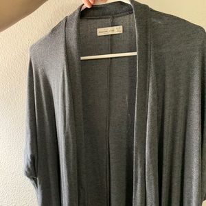 Extra Small Grey Long Sleeve Cardigan